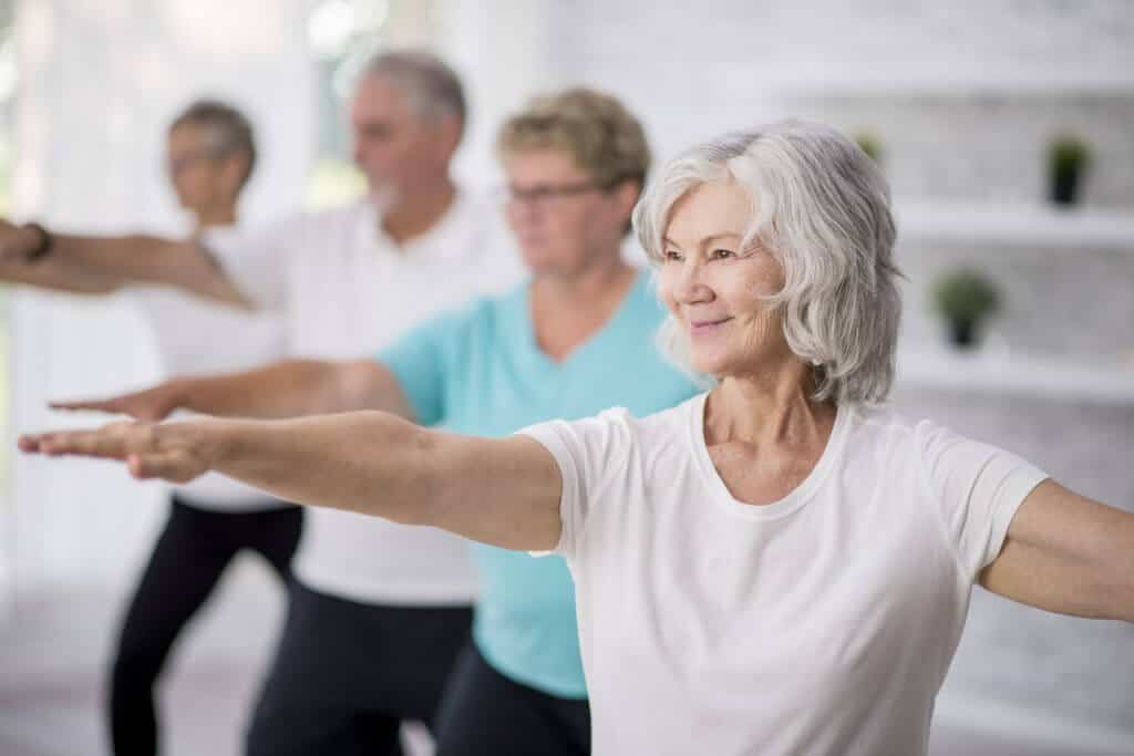 Senior Doing Yoga