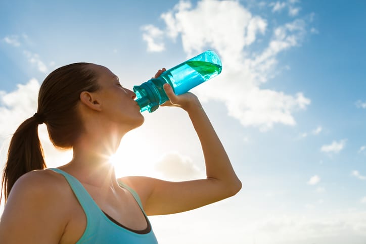 workout in summer sun
